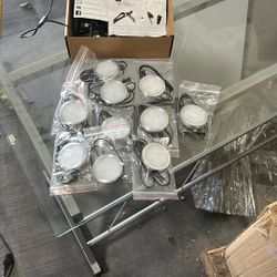 Under Bar Lighting, Workspace Accent Light Kit, 120V Cabinet LED Puck, Daisy Chained Linkable, Plug-