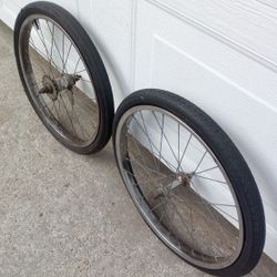 Vintage 20" Schwinn Sting - Ray S7 Front and Rear Wheels 