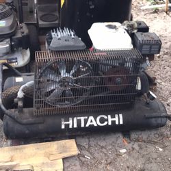 Hitachi Ec2510E 5.5 H.P. Gas Powered, 8 Gallon Air Compressor