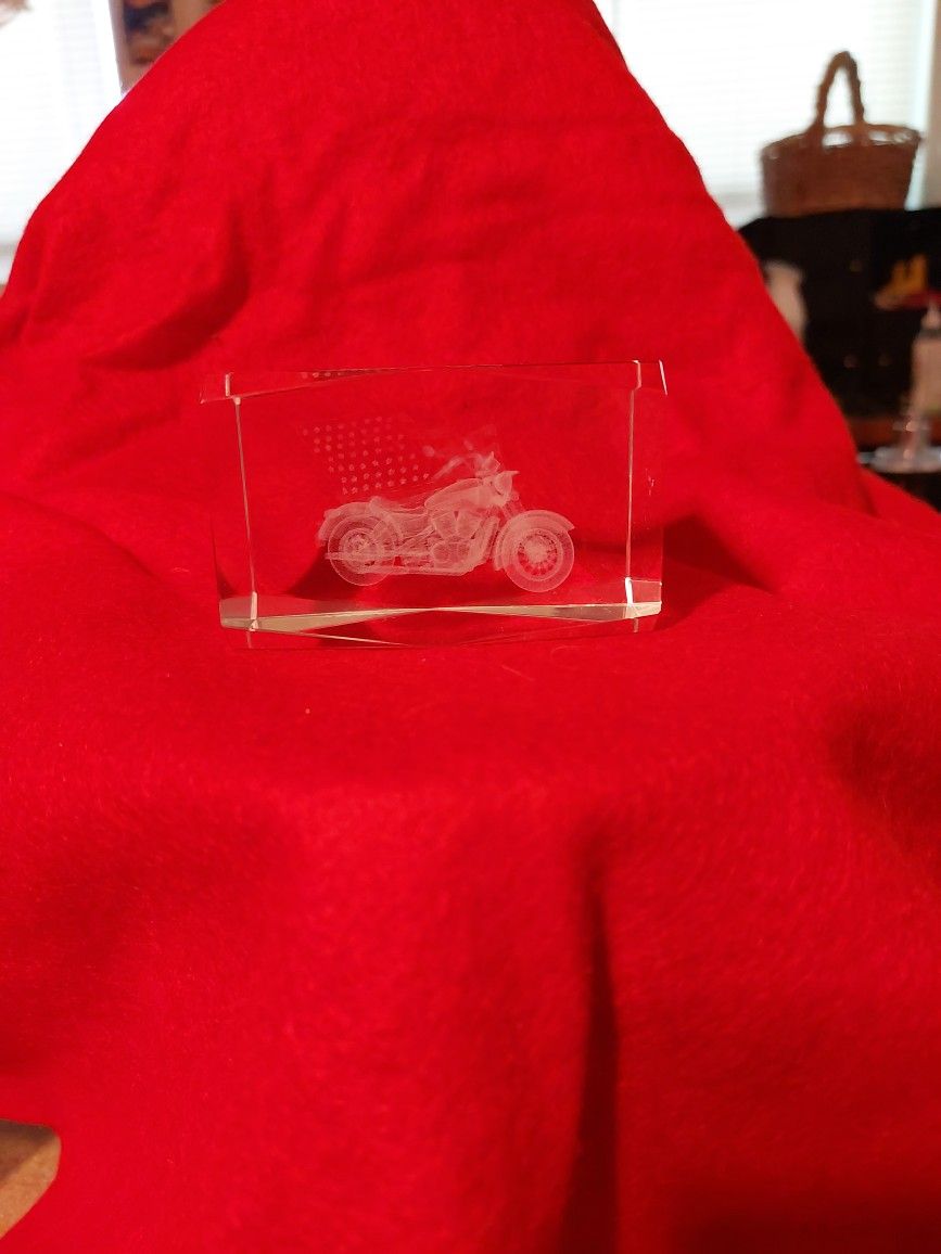 Motorcycle Laser Engraved PAPERWEIGHT 