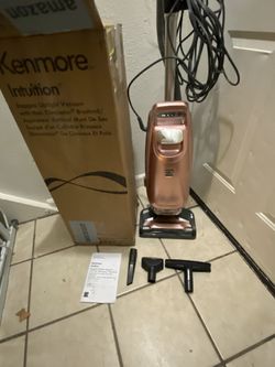 Kenmore BU4050 Intuition Bagged Upright Vacuum, liftup Cleaner with Hair Eliminator brushroll, pet Handi-Mate for Carpet, Hard Floor, Rose Gold