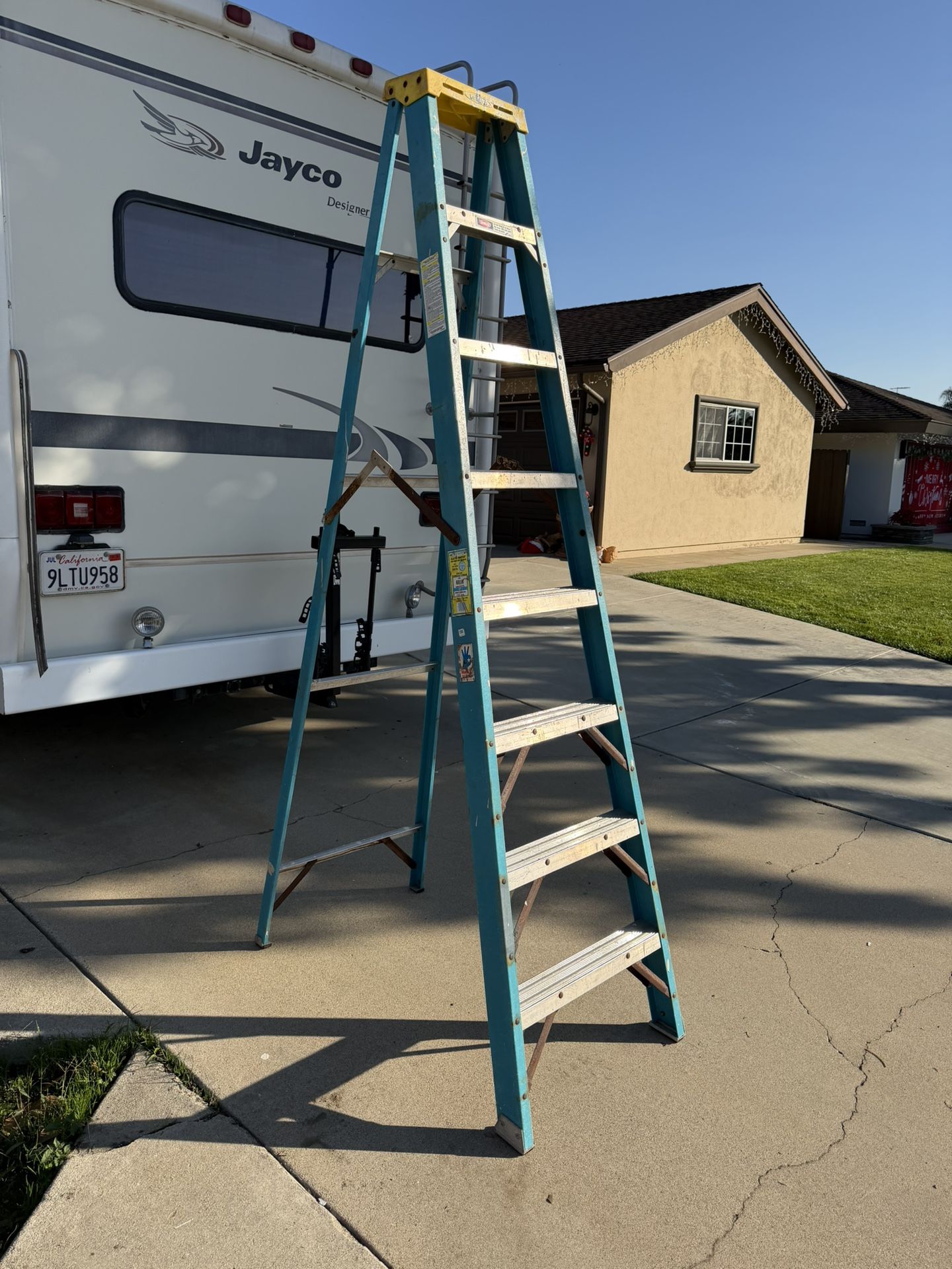 WERNER 8’ FIBERGLASS A-FRAME LADDER
