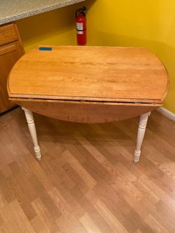 Wooden drop leaf table