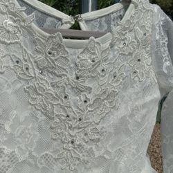 Young Lady White Dress 