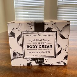 BEEKMAN 1802 Pure Goat Milk Whipped Body Cream – Vanilla Absolute (16 fl oz / 473 mL)