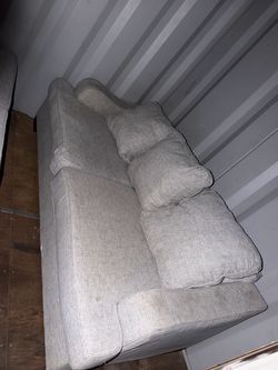 Sofa and love seat in light grey color