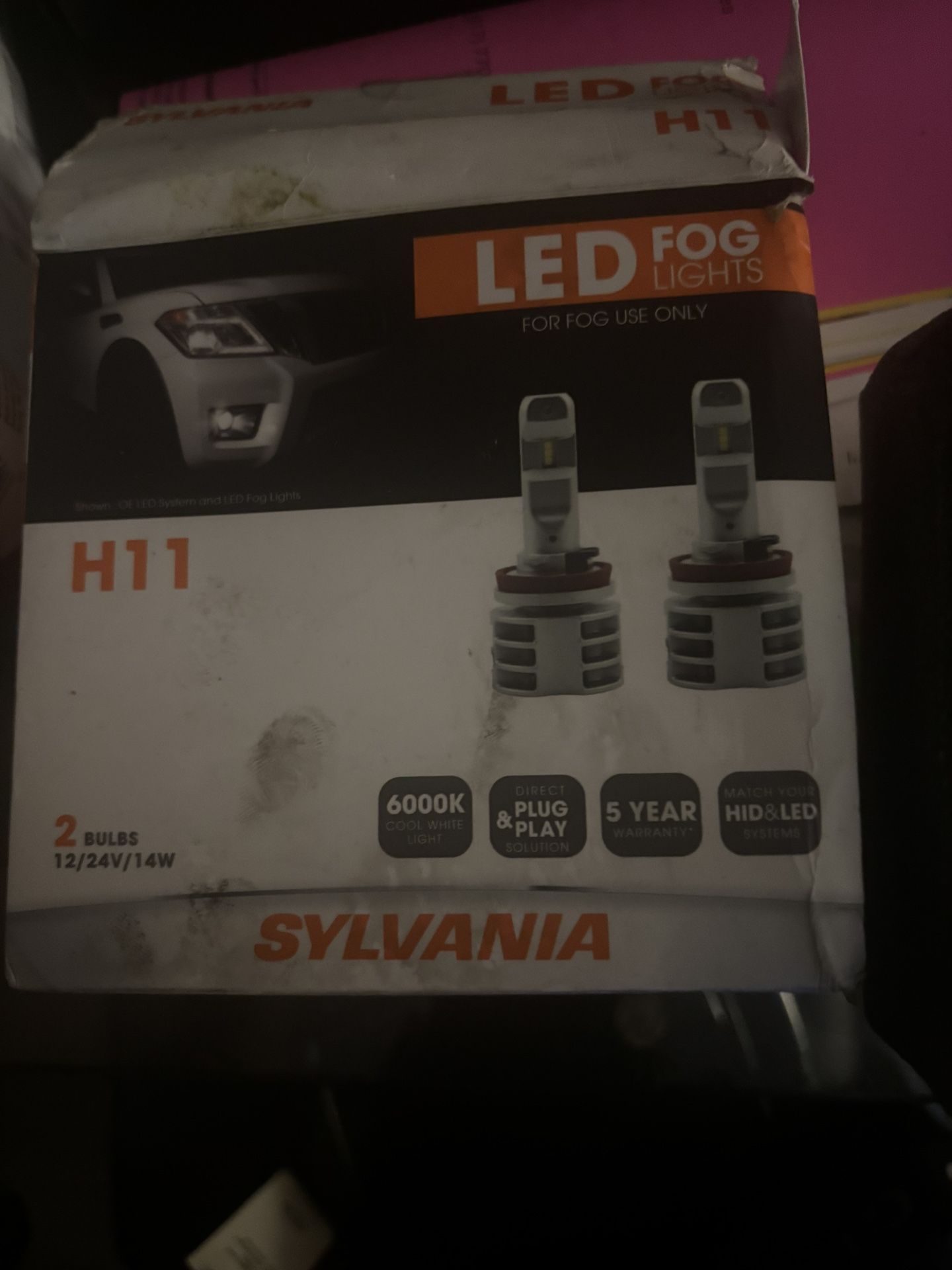 Sylvania H11 Fog Lights Brand New For Mercedes 