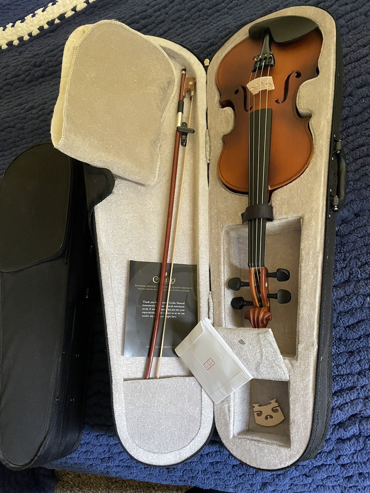 Mendini By Cecilio 1/2 Violin Set Beginners