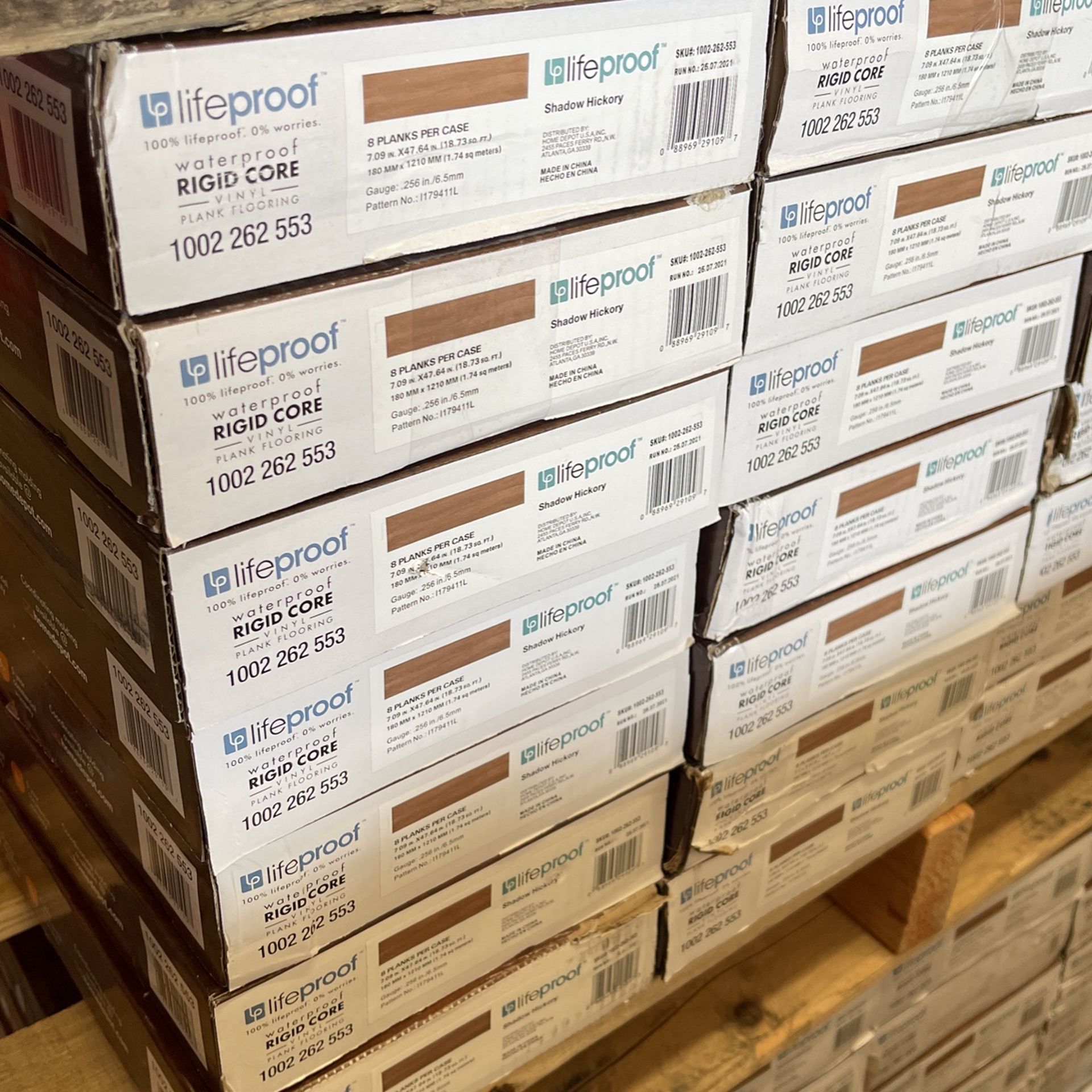 Lifeproof Vinyl Flooring Pallet