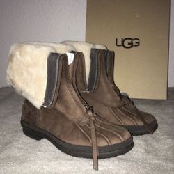 Ugg Australia Fur Lined Leather Boots