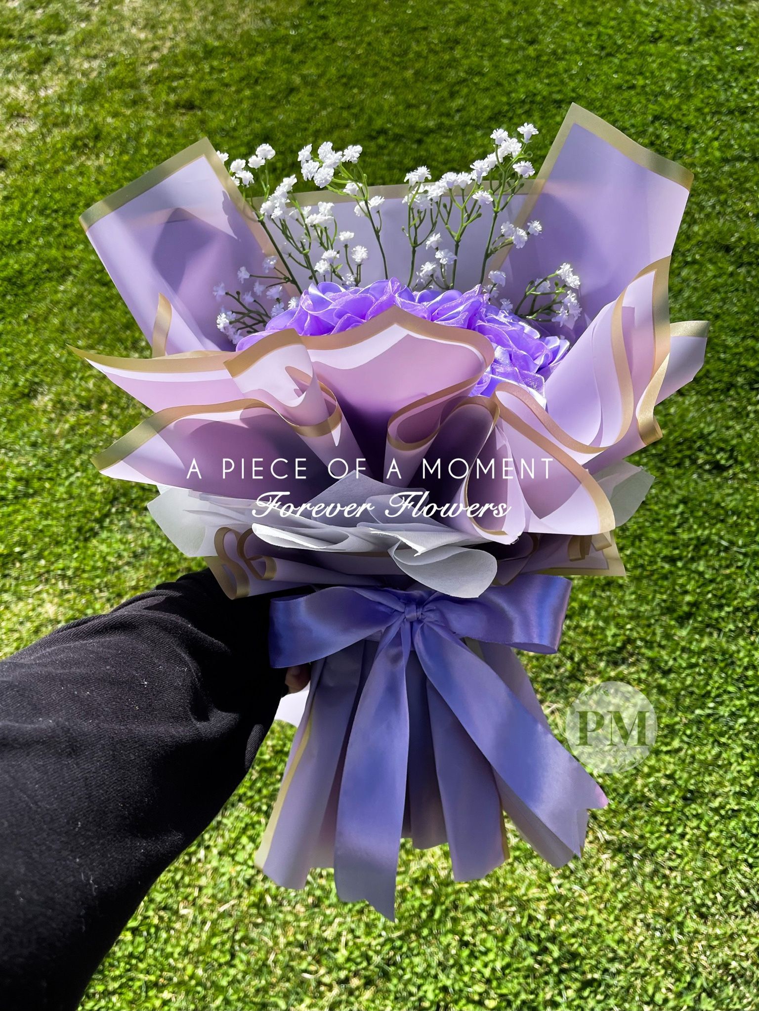 Eternal Flowers Ribbon Flower Bouquet