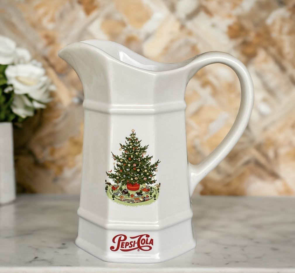 Pfaltzgraff Christmas Pepsi-Cola Heritage Pattern Pitcher 