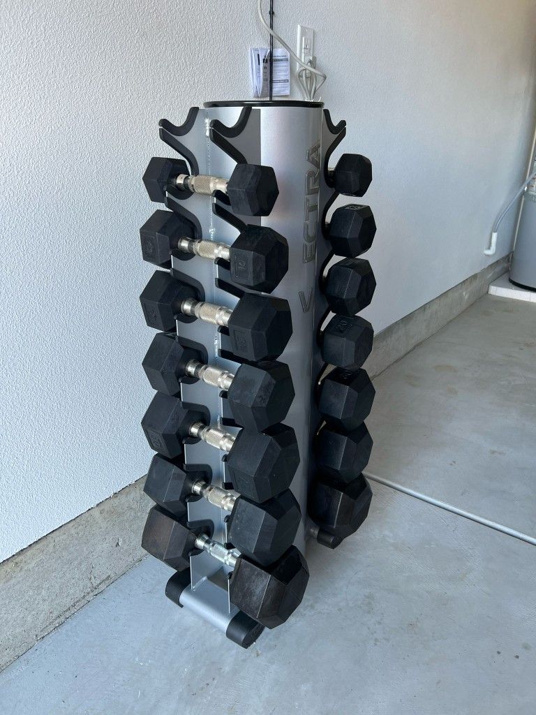 Dumbbell Weight Set with Rack