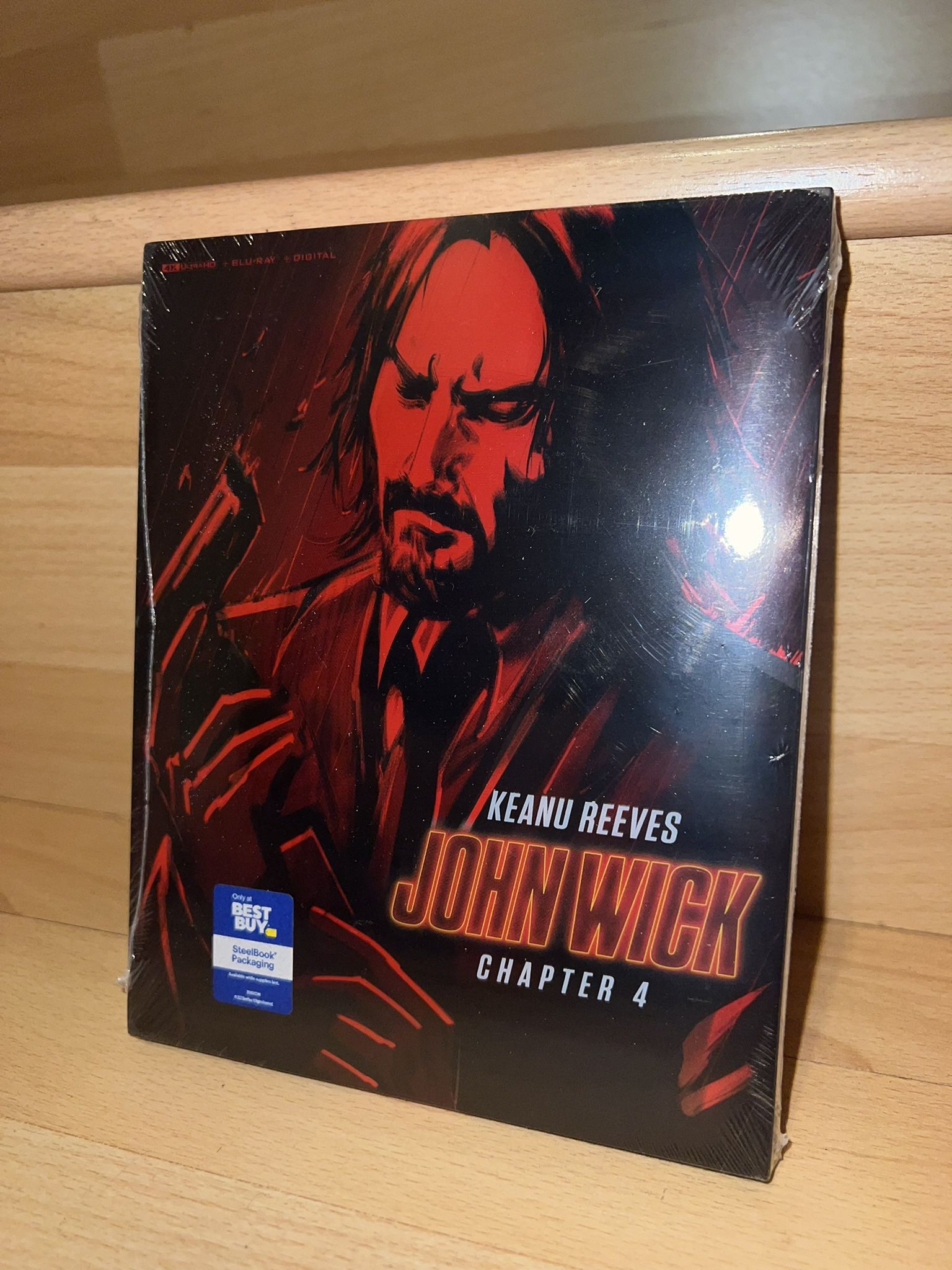 JOHN WICK CHAPTER 4 STEELBOOK 4K BLURAY BESTBUY OOP