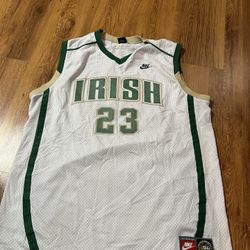 VTG 2003 Nike LeBron James St. Vincent St. Marys Irish High School Jersey XXL 