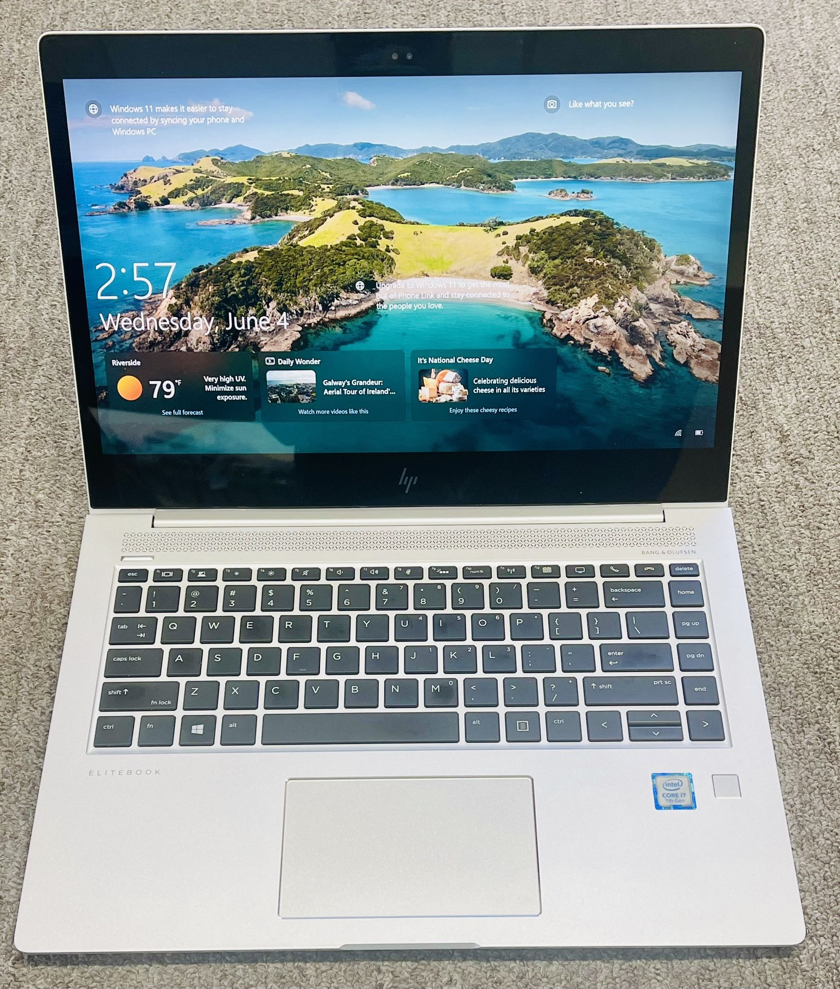 HP EliteBook 1040 G4 i7 Touchscreen Laptop - 512GB NVMe