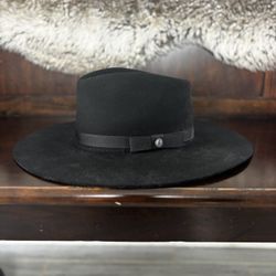 Women’s Large Rockin’ C by Cavendar’s 100% Wool Flat Brim Hat