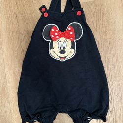 Disney Baby Minnie Mouse Black Romper 24M