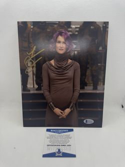 Star Wars Laura Dern Holdo The Last Jedi Signed 8 X 10 Photo Beckett Witness BAS COA