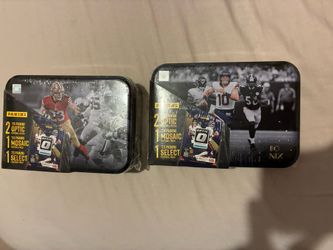 Panini Optic Football NFL Tins Bo Nix , Christian McCaffrey