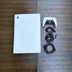 PS5 Disc Edition 1TB – Excellent Condition – Controller & All Cables Included