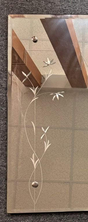Mirror 34' x 22" Edged Mirror - Beautiful Vintage Wall Mirror