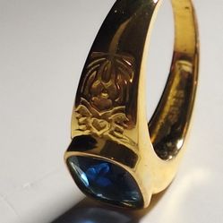 Plata 925s #10 Chapado En Oro 