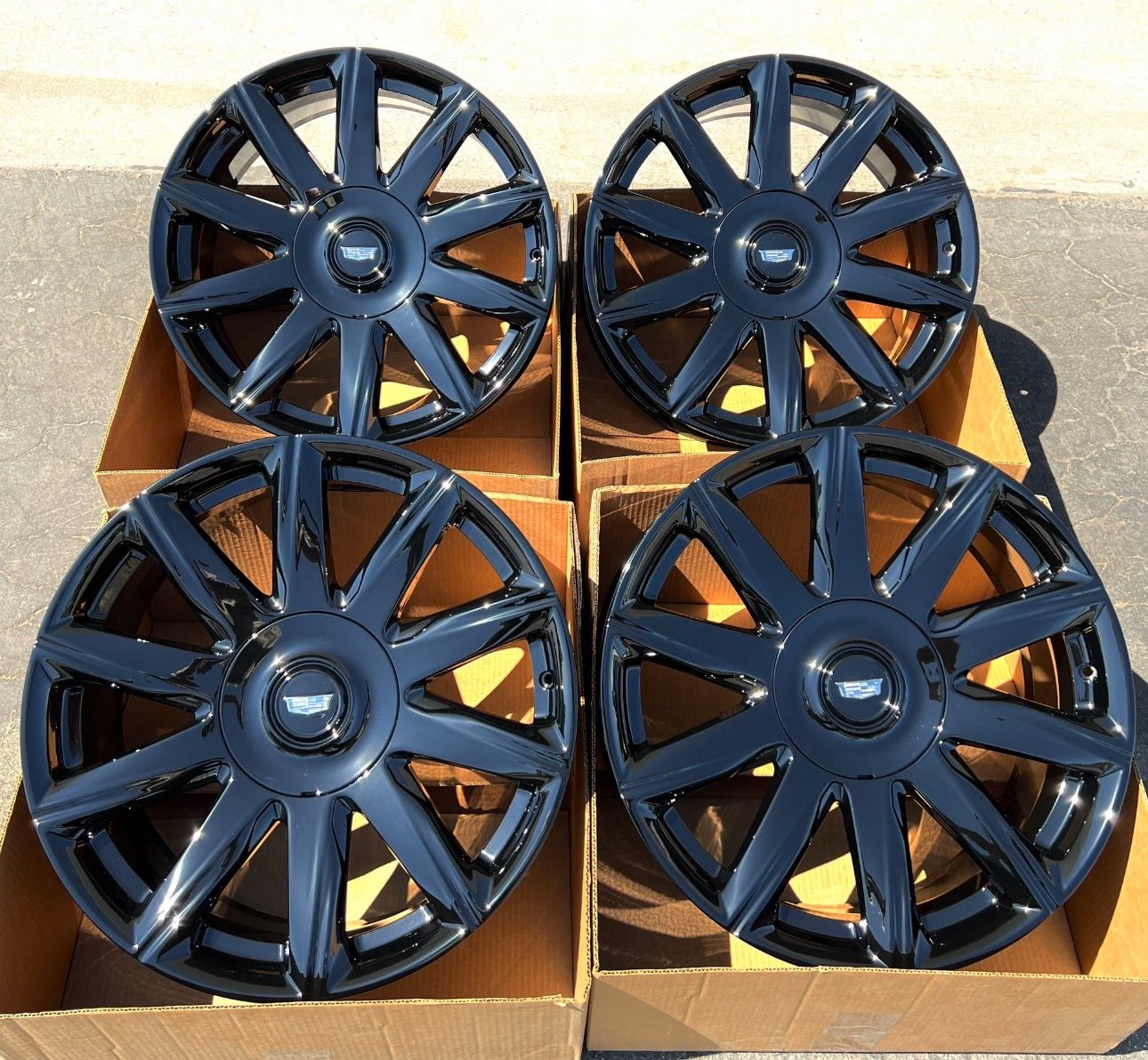 22” Cadillac Escalade OEM Wheels Gloss Black