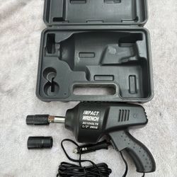 Summit Racing Roadside Impact Wrench Kit-New/Unused-12V- DC-Electric Corded, 1/2” Drive, 250 Ft-Lbs., Sockets, Hard Case