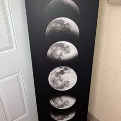 Moon Photograph Art On Canvas