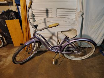 Purple cruiser bike