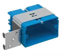 CARLON - 1-Gang 22 cu. in. PVC Horizontal New Work Electrical Box with Adjustable Bracket