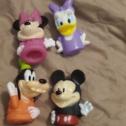 Finger Puppets Mickey Mouse & Friends Lot Of 4