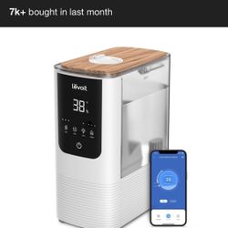 Levoit 4.5L Oasis Mist Smart Humidifier: Ultrasonic, Warm & Cool Mist, Bedroom Use, 300-500 sq. ft., No Filter Needed