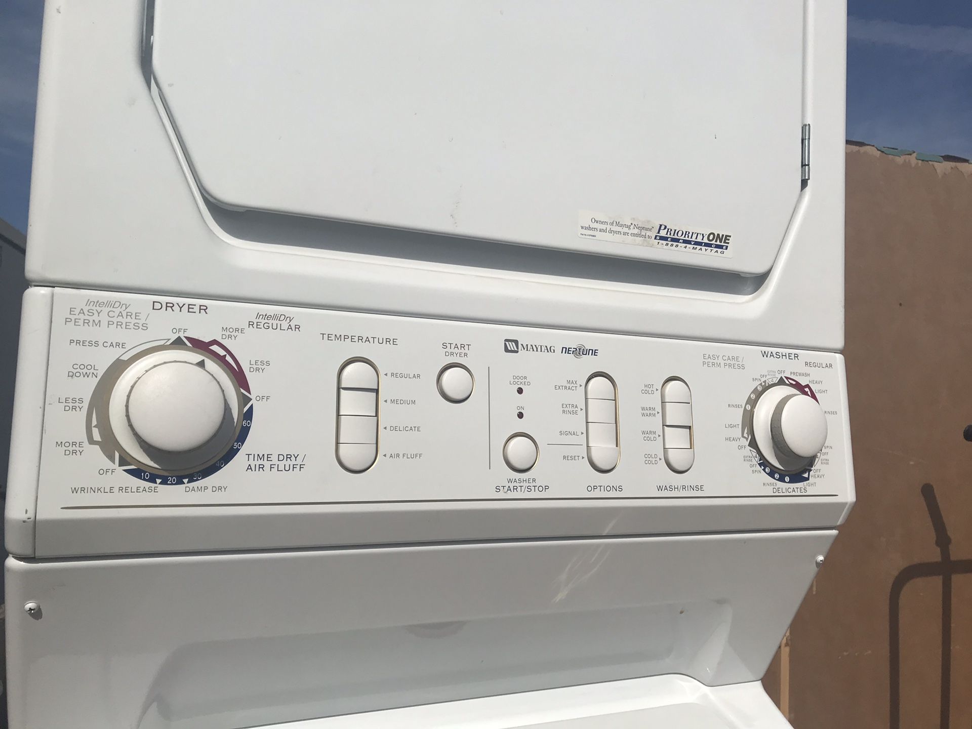 Maytag Neptune stackable washer and dryer for Sale in Waddell, AZ OfferUp