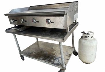 4’ propane griddle