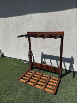 Wooden Surfboard Storage Rack