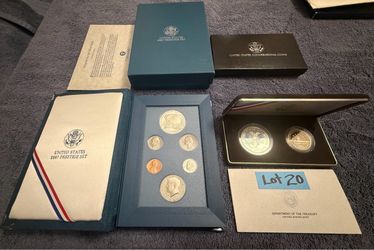 1987 United States Prestige Set and 1989 United States Congressional Coins