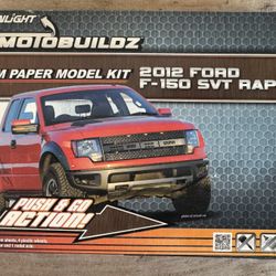 2012 Ford F-150 SVT Raptor 3-D Foam Paper Model Kit Greenlight Motobuildz just $5 xox