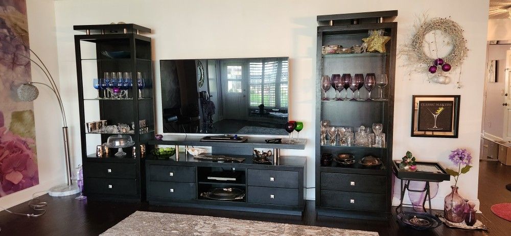 BLACK SHELVING 3 pieces