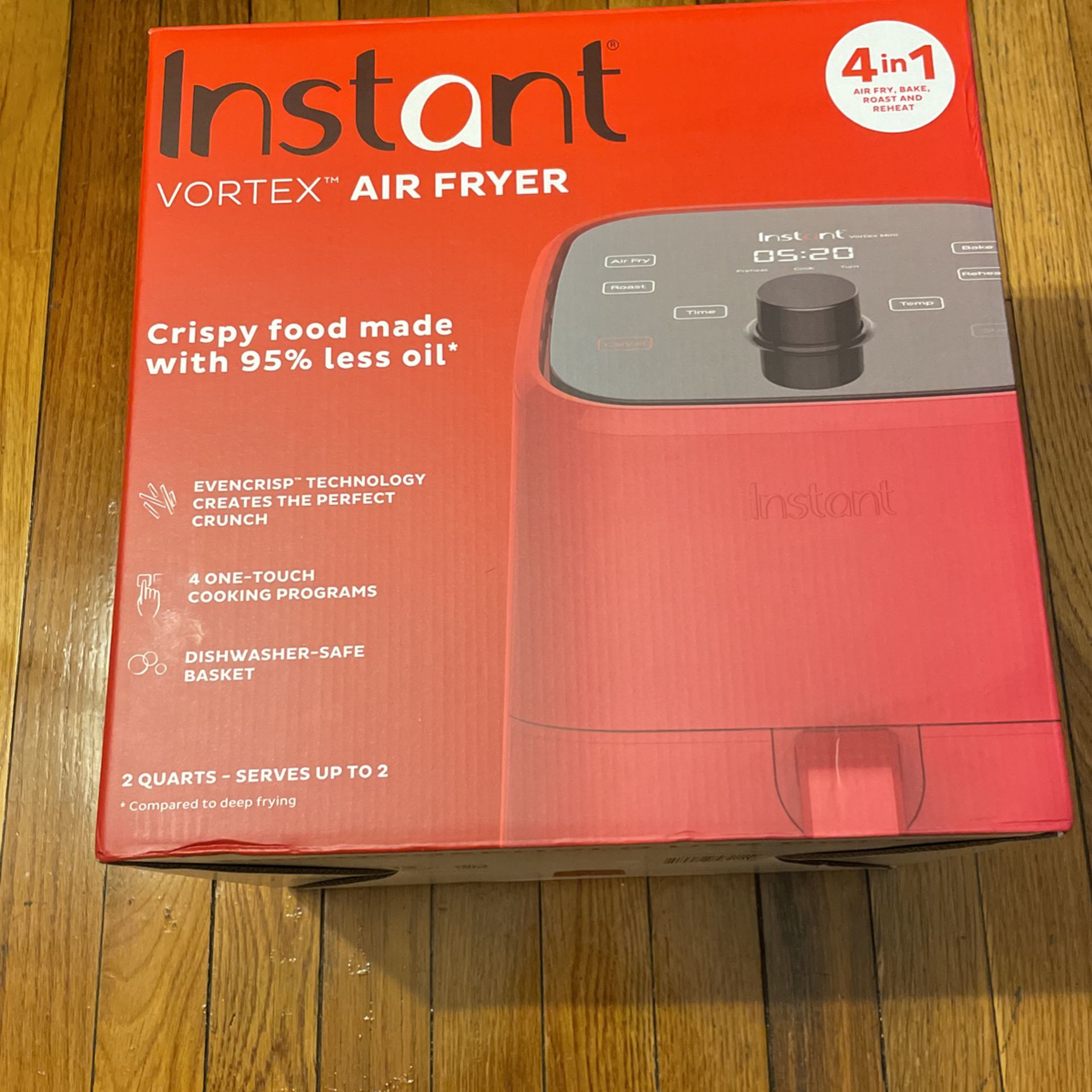 BRAND NEW - Instant Pot Vortex Mini Air Fryer (red)