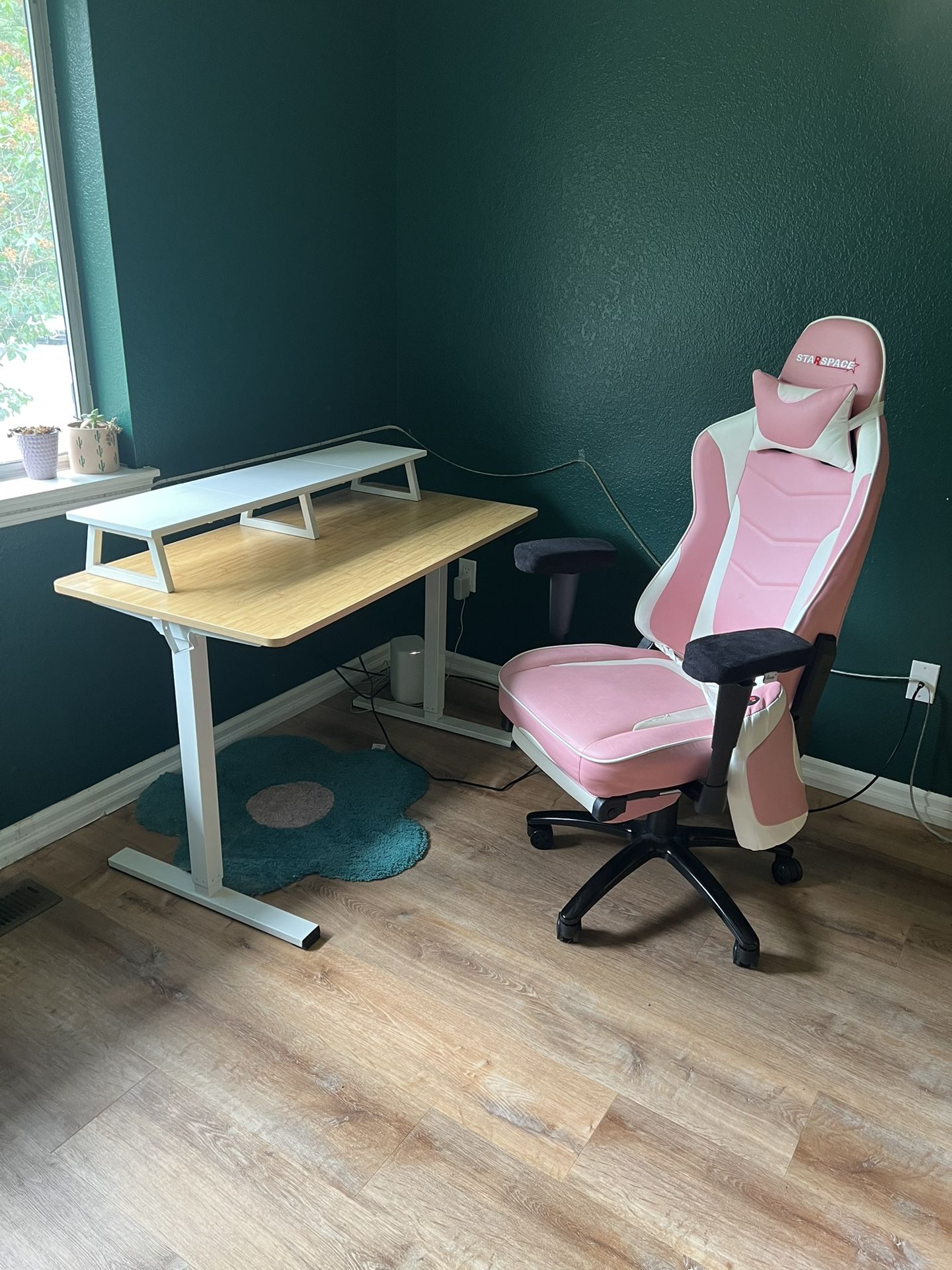 Adjustable Office Desk w/ Chair