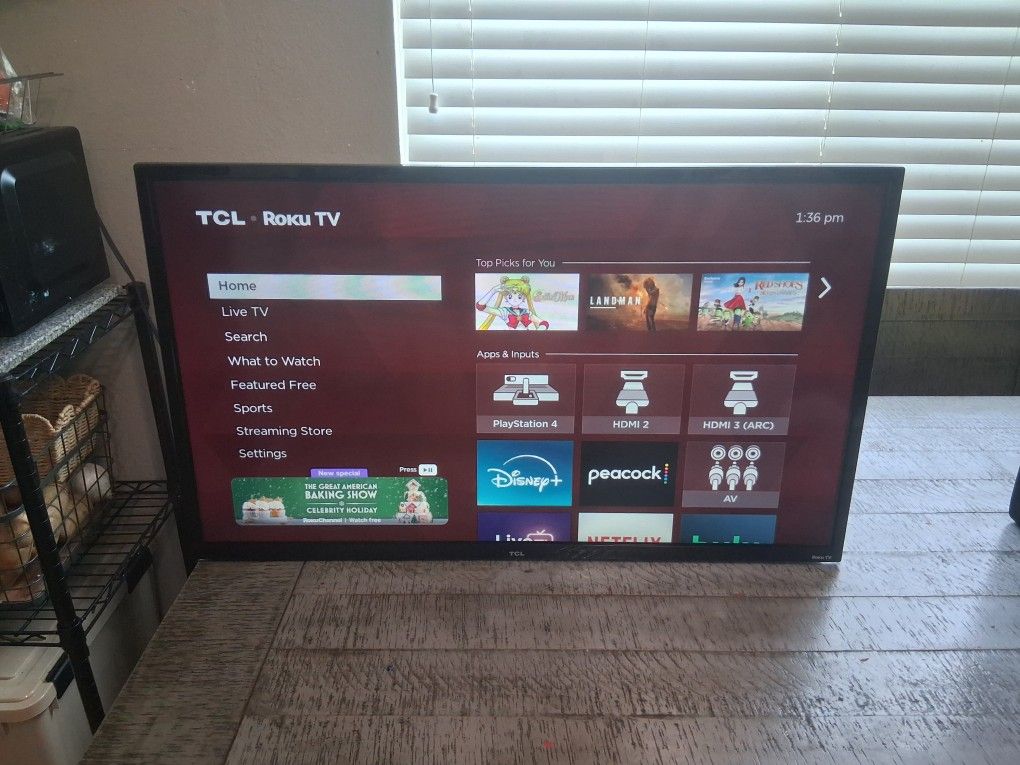 32 Inch TCL Roku Tv