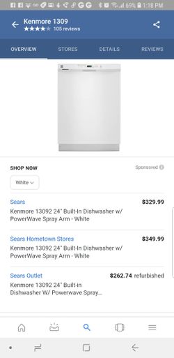 Brand new in box dish washer