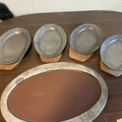 Vintage Grill Steak Plates All For 12