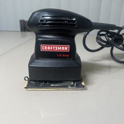 Sears Craftsman 21 1/4th Sheet Electric Palm Sander Great Shape m. Gently used in good condition with minor cosmetic blemishes associated norm