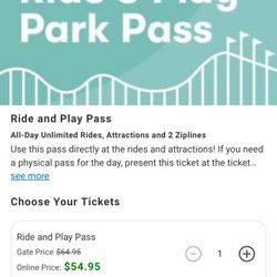 (2 FOR 60) Belmont Park All Day Ride & Play Passes 