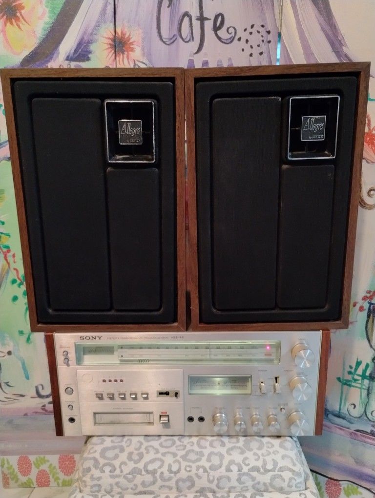 Vintage Vintage Sony HST-48 Receiver 8-Track Player Made in Japan
