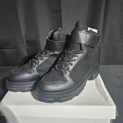 Leather And Suede Boots Size 9