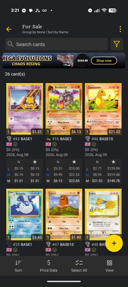 Pokemon cards for sale